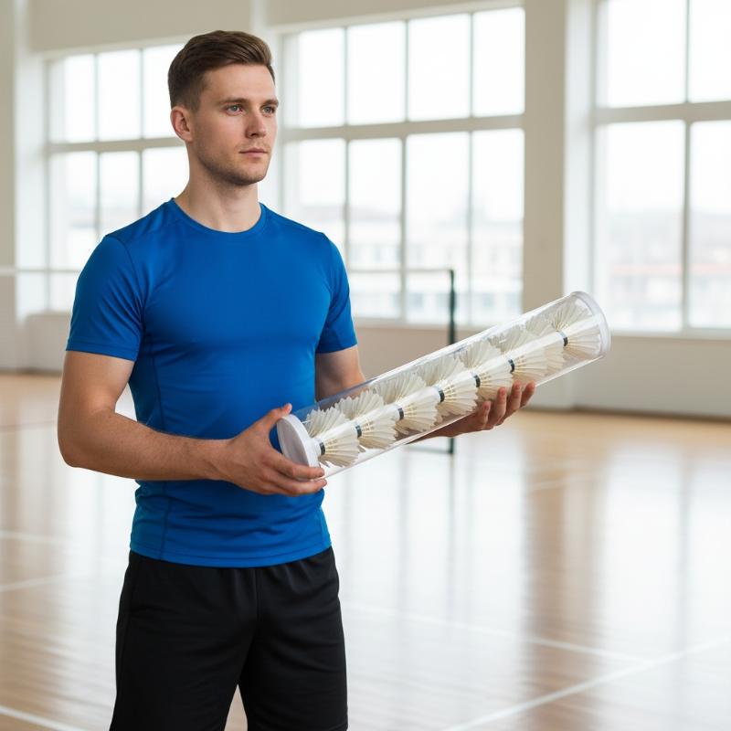 ขายดี-ที่เก็บลูกแบดมินตันอะคริ - Badminton Shuttlecock บทวิจารณ์และราคา